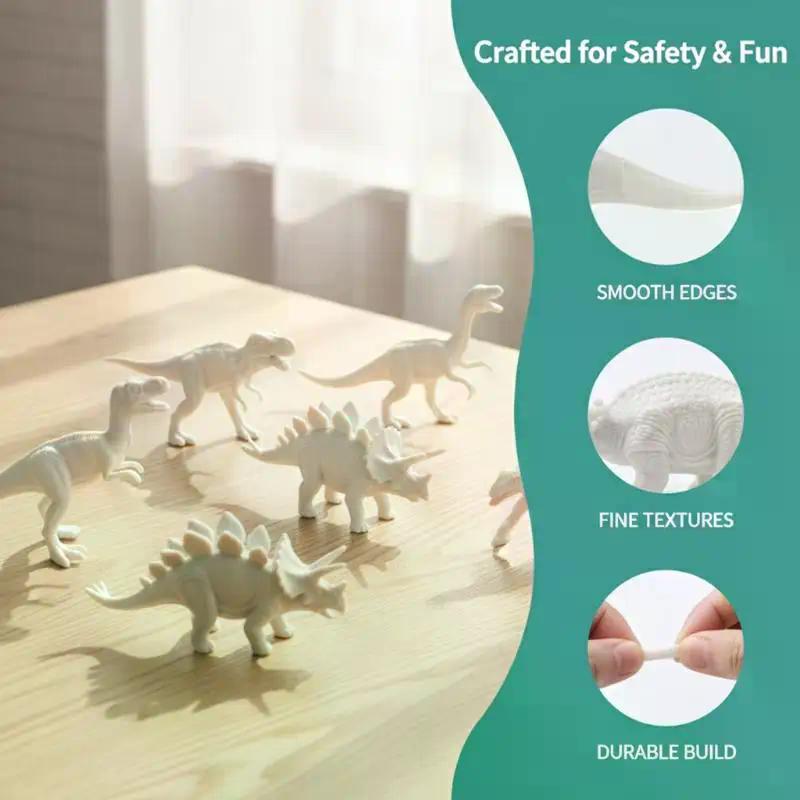 Dinosaur White Embryo Toy Set  - Art Craft Dinosaur recensie en prijs