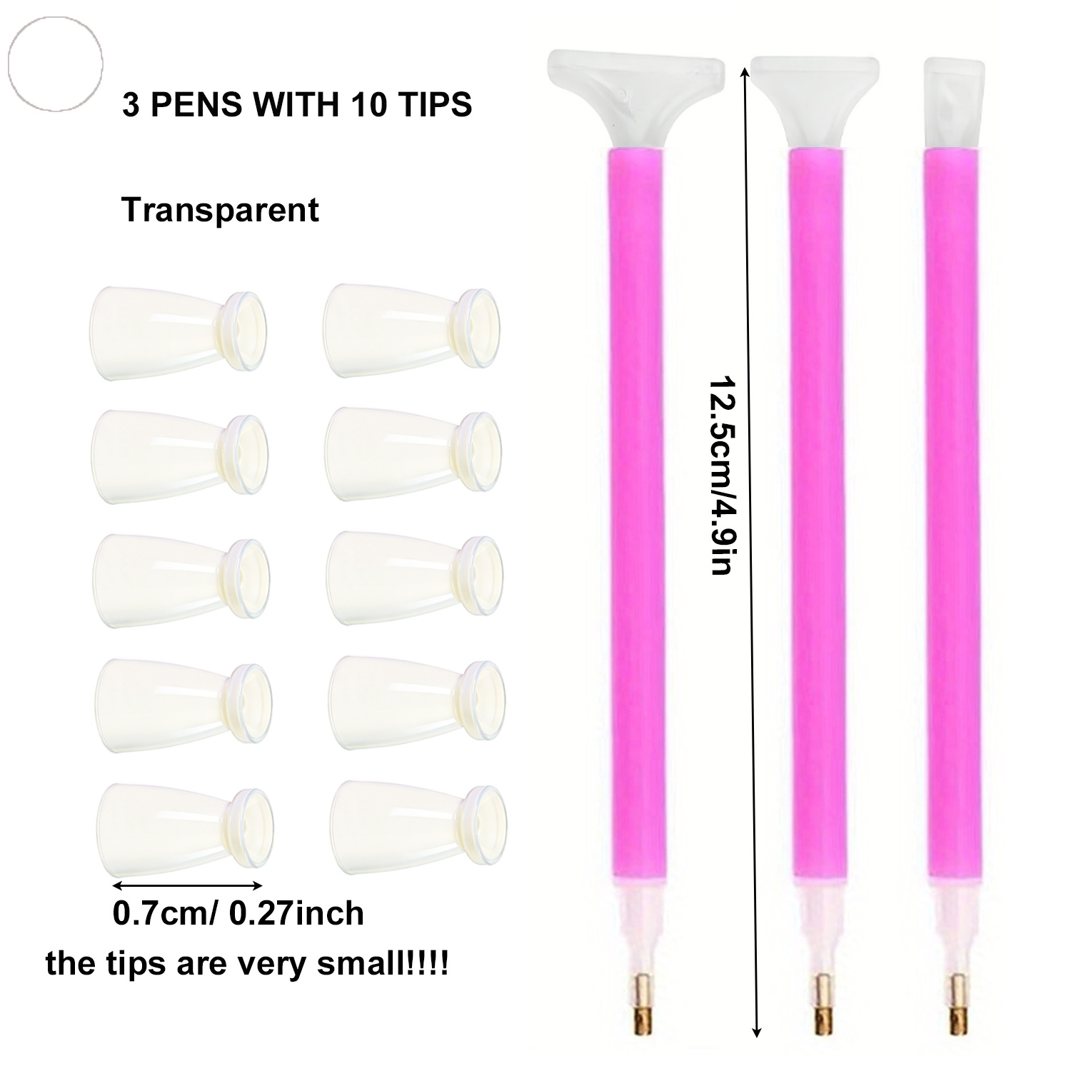 10 Silicone Tips & 3 Pens Diam - Art Craft Kits recensie en prijs