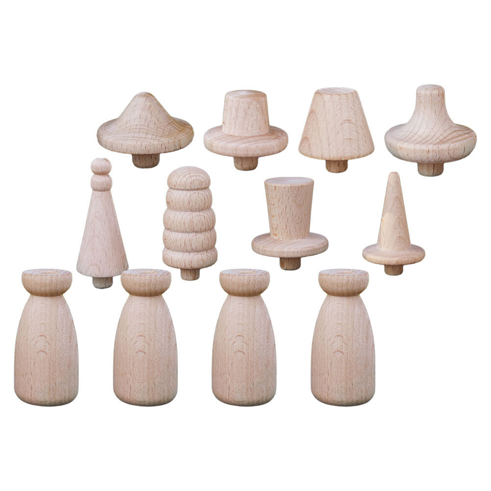 1Set Blank Wood Peg Unfinished - Art Craft Gift Ideas recensie en prijs