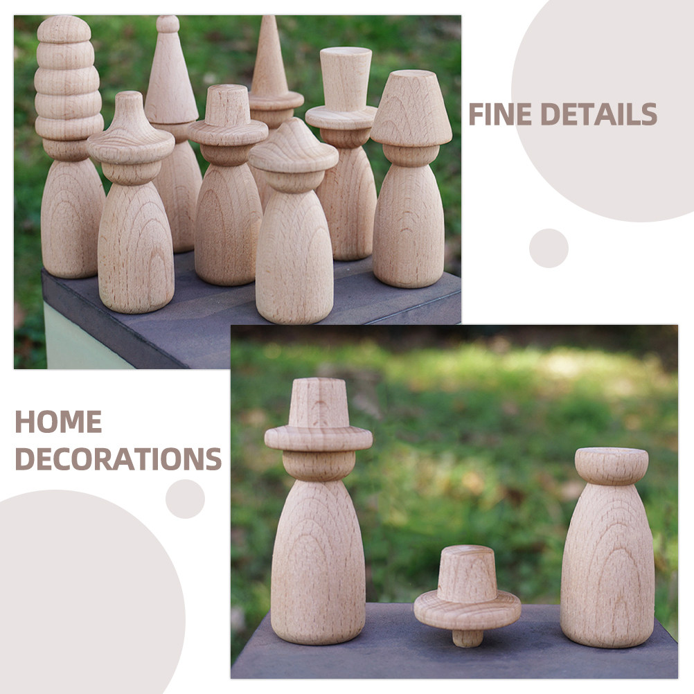 1Set Blank Wood Peg Unfinished - Art Craft Gift Ideas recensie en prijs