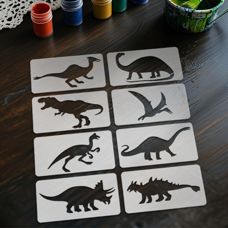 YOMDID 8pcs Dinosaur Drawing T - Art Craft Dinosaur recensie en prijs