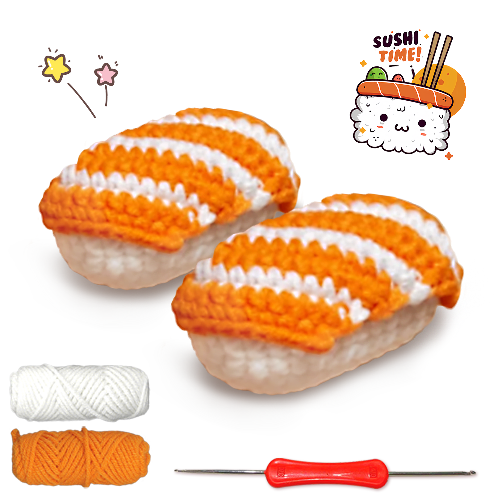 YAMAXIN 2PC Sushi-Themed Croch - Art Craft Yarn recensie en prijs