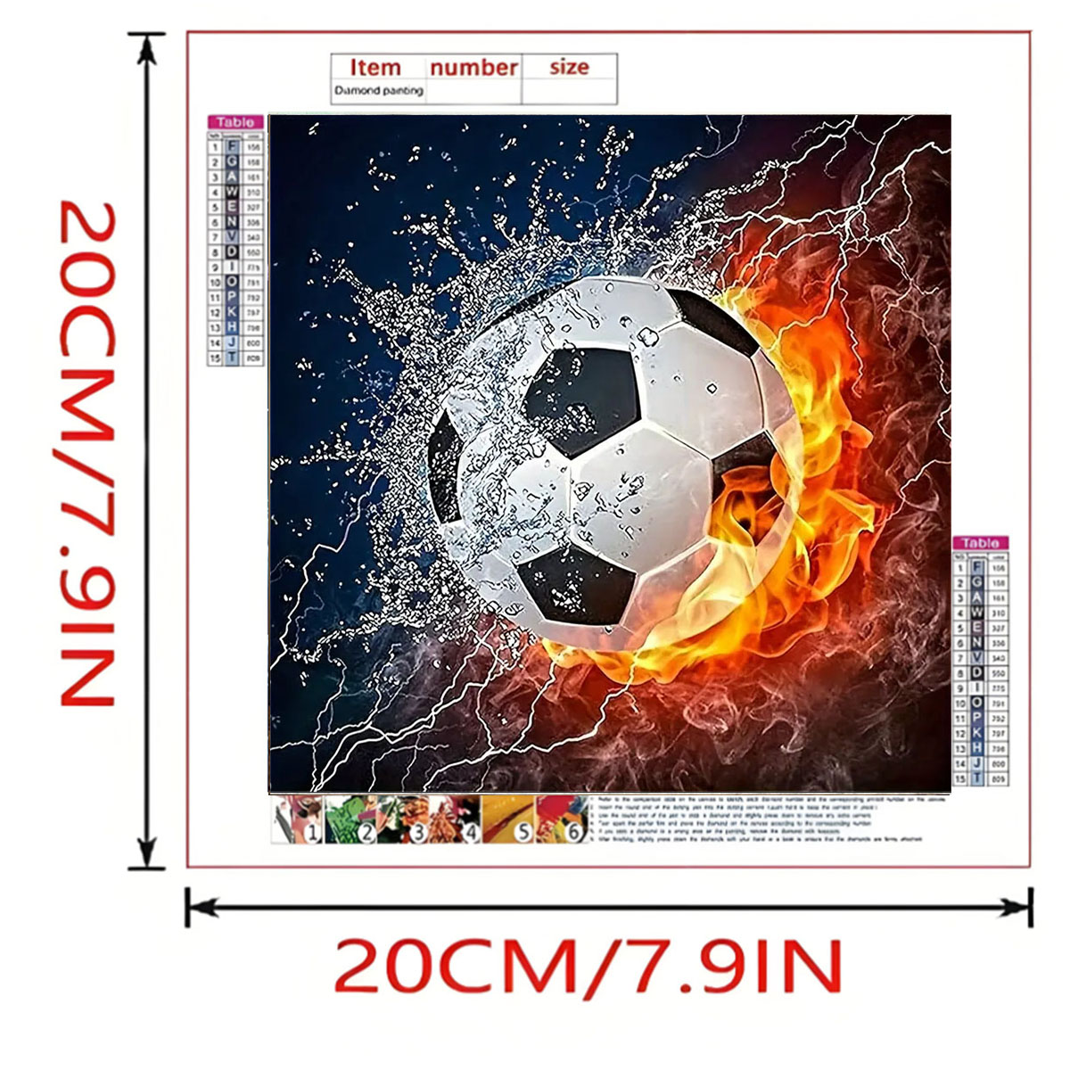A set of football diamond pain - Art Craft Kits For Adults recensie en prijs