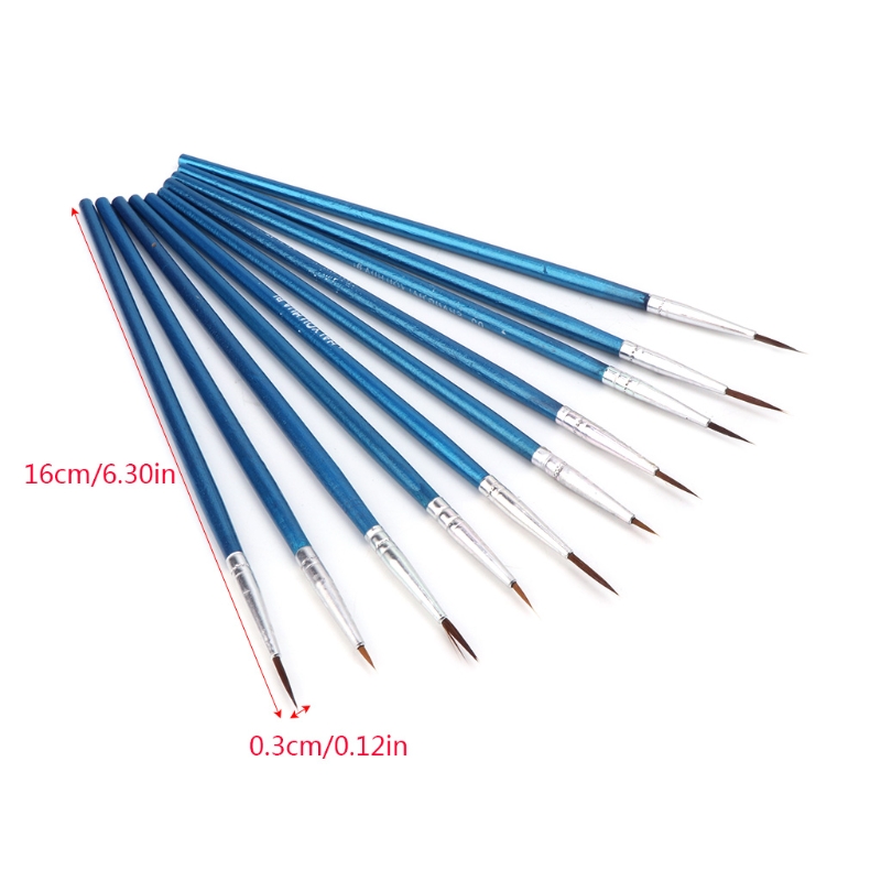 10Pcs/Set Nylon Hair Paint Bru - Watercolor Brush Pen recensie en prijs
