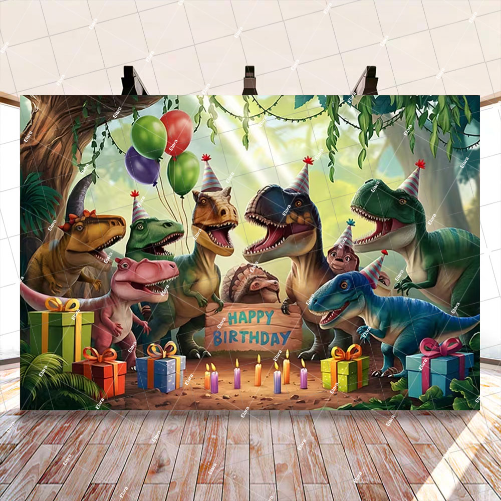 Dinosaur Jungle Backdrop Child - Art Craft Dinosaur recensie en prijs