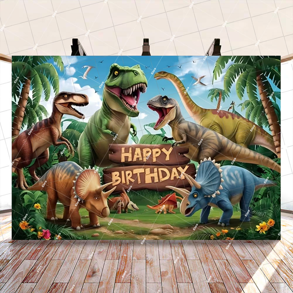 Dinosaur Jungle Backdrop Child - Art Craft Dinosaur recensie en prijs