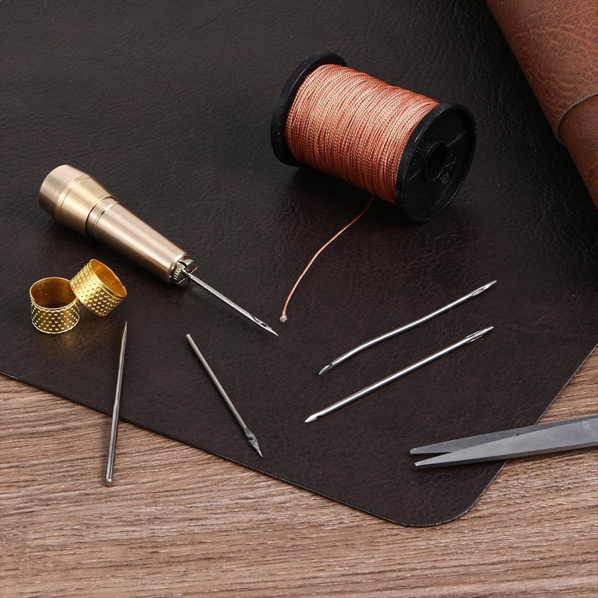 9pcs Leather Sewing Awl Kit wi - Leather Tooling Kit recensie en prijs