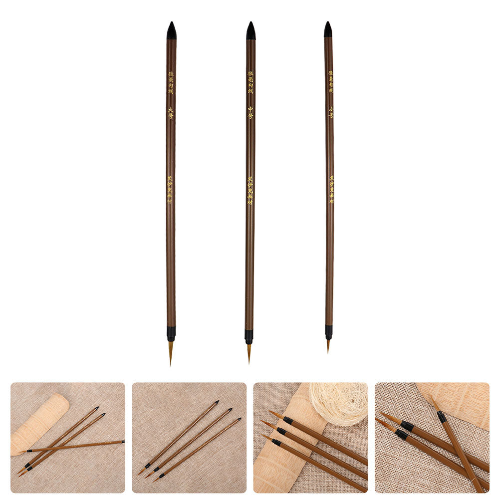 3Pcs Wolf Hair Line Drawing Pe - Watercolor Brush Pen recensie en prijs