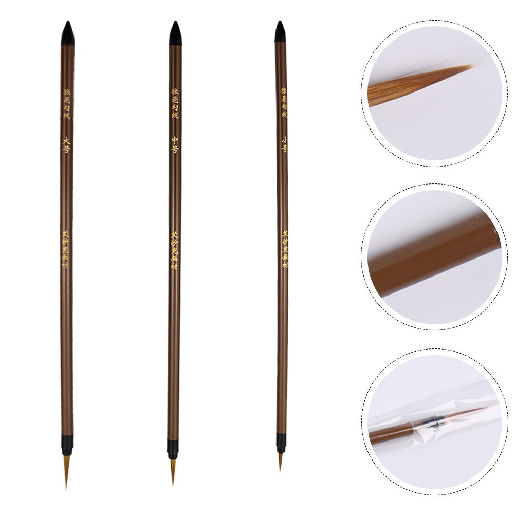 3Pcs Wolf Hair Line Drawing Pe - Watercolor Brush Pen recensie en prijs