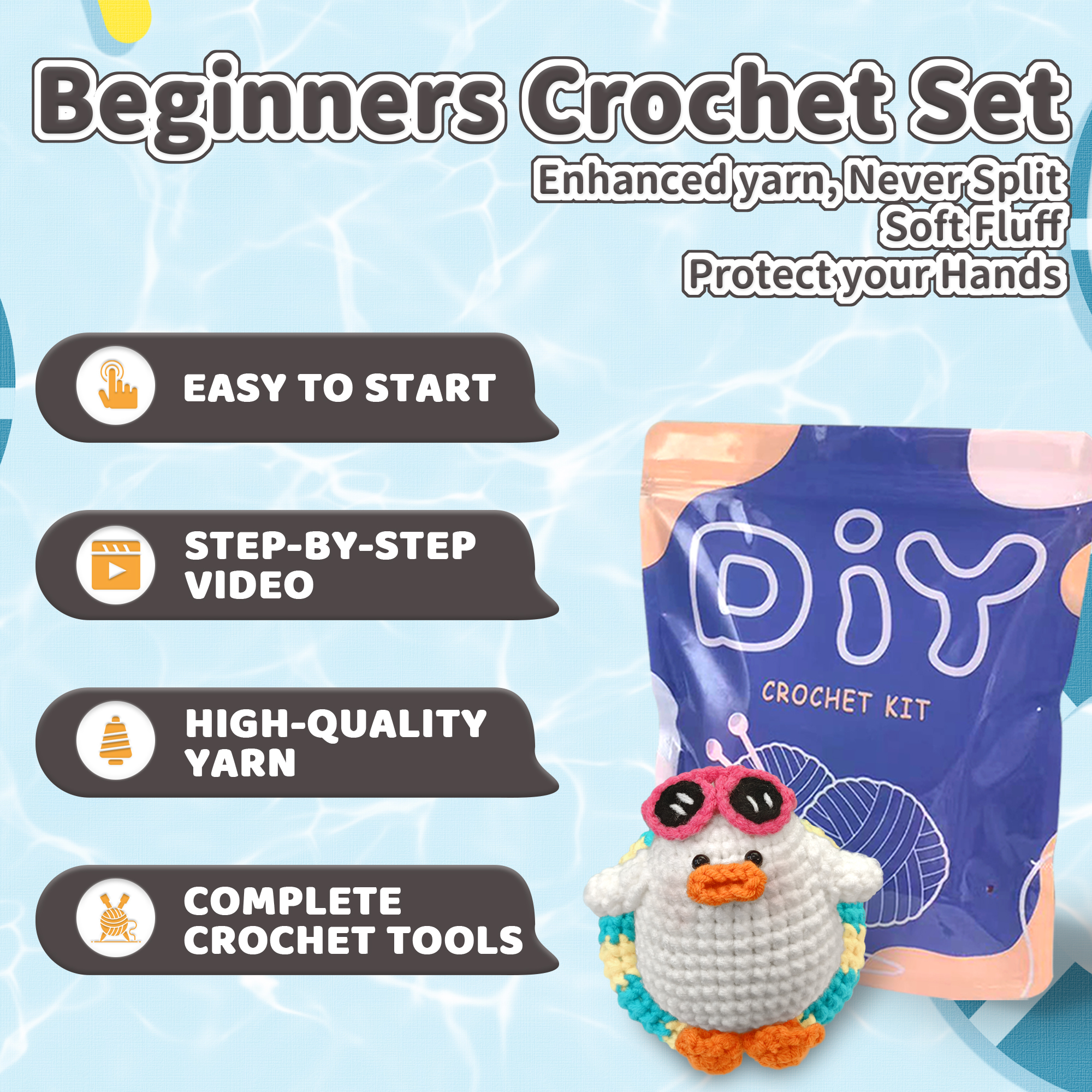 YAMAXIN DIY Crochet Needle Kit - Art Craft Yarn recensie en prijs