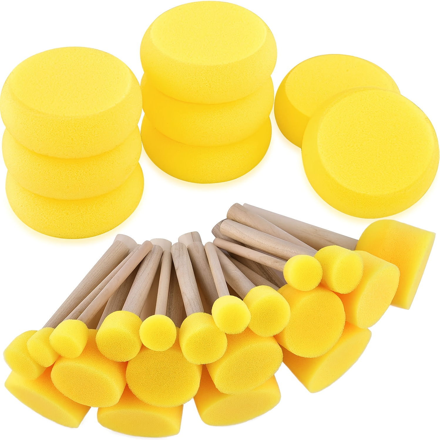 28 Pieces Round Sponge Brush,  - Watercolor Brush Pen recensie en prijs