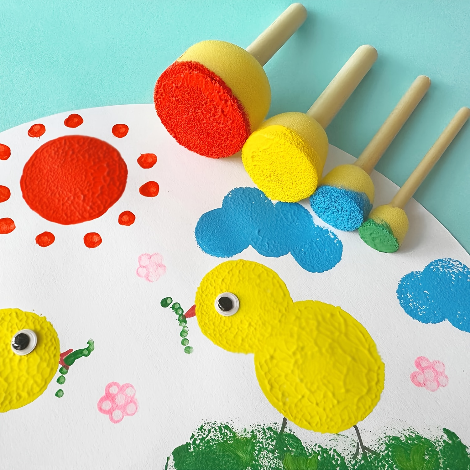 28 Pieces Round Sponge Brush,  - Watercolor Brush Pen recensie en prijs