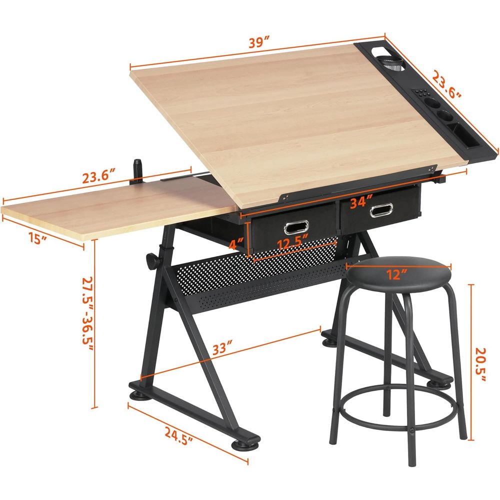 Height Adjustable Drating Tabl - Art & Craft Kortingscode recensie en prijs