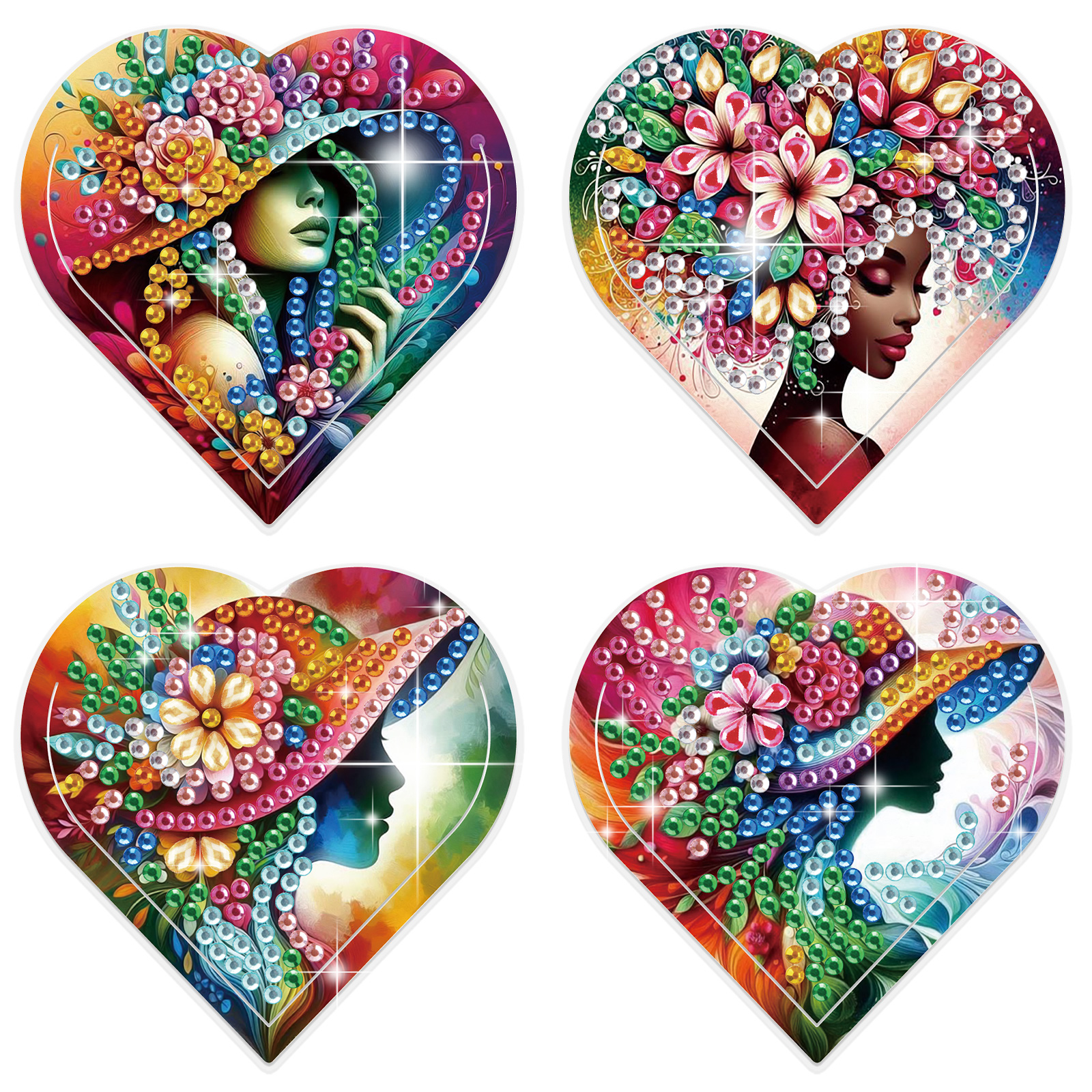 4PCS Diamond Painting Heart Sh - Art Craft Kits recensie en prijs