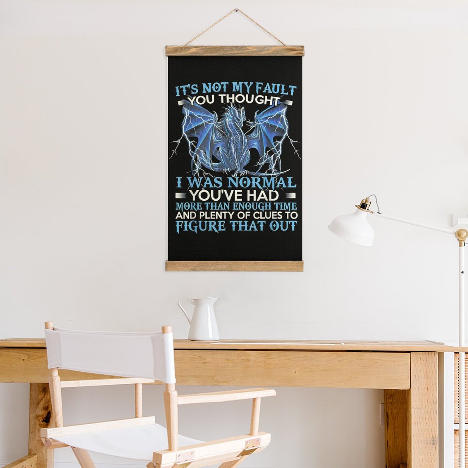 Linen Hanging Painting Dragon  - Art Craft Quotes recensie en prijs