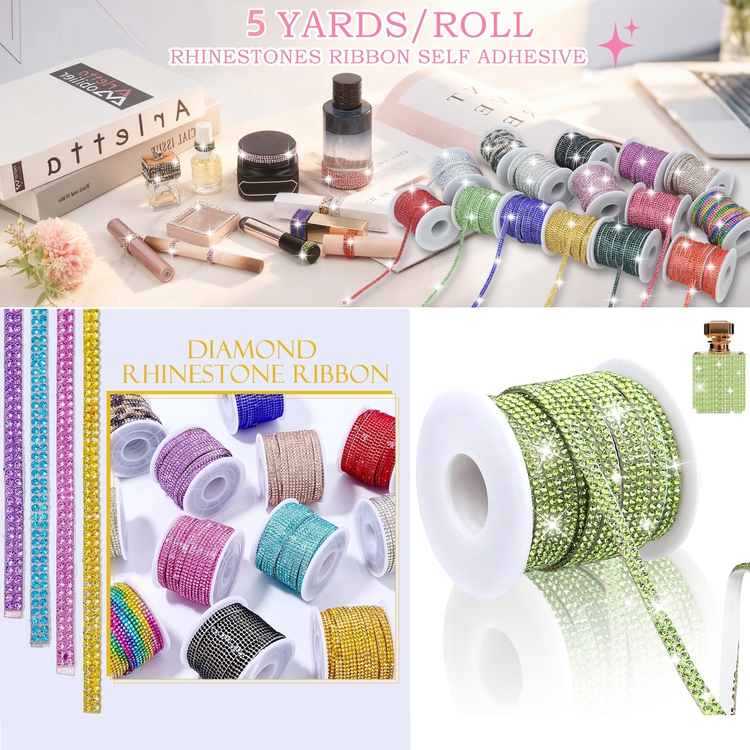 5 Yards Self-Adhesive Rhinesto - Art Craft Hat recensie en prijs
