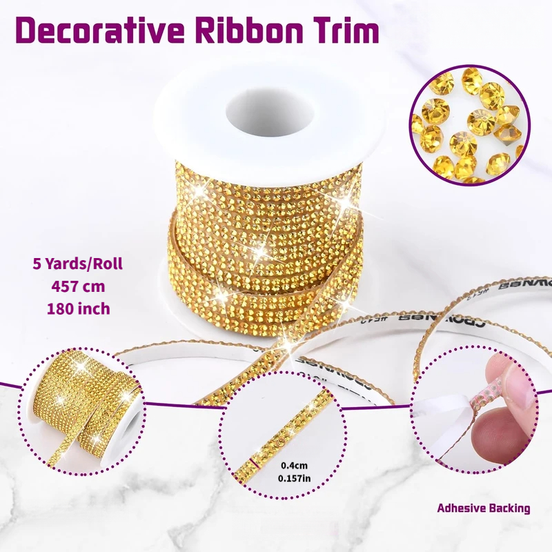 5 Yards Self-Adhesive Rhinesto - Art Craft Hat recensie en prijs