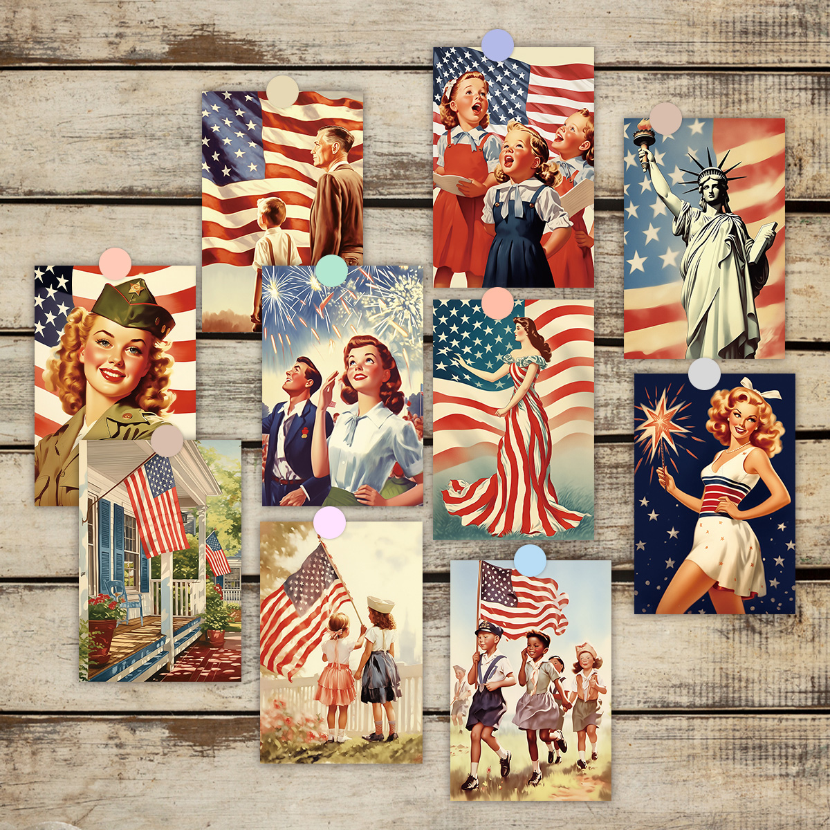 20pcs Vintage America Annivers - Art And Craft Independence Day recensie en prijs