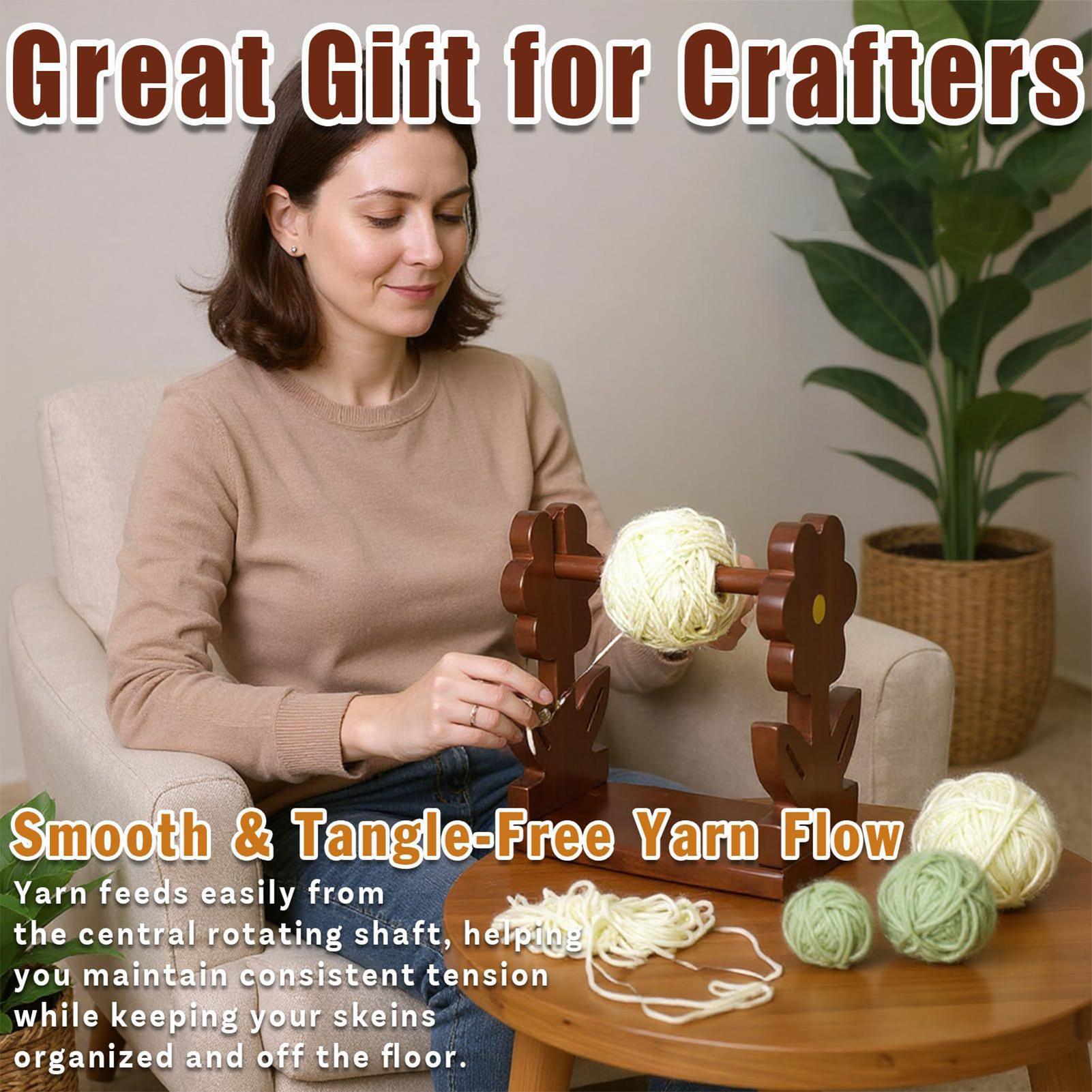 Crochet Yarn Holder Wooden Yar - Art Craft Yarn recensie en prijs