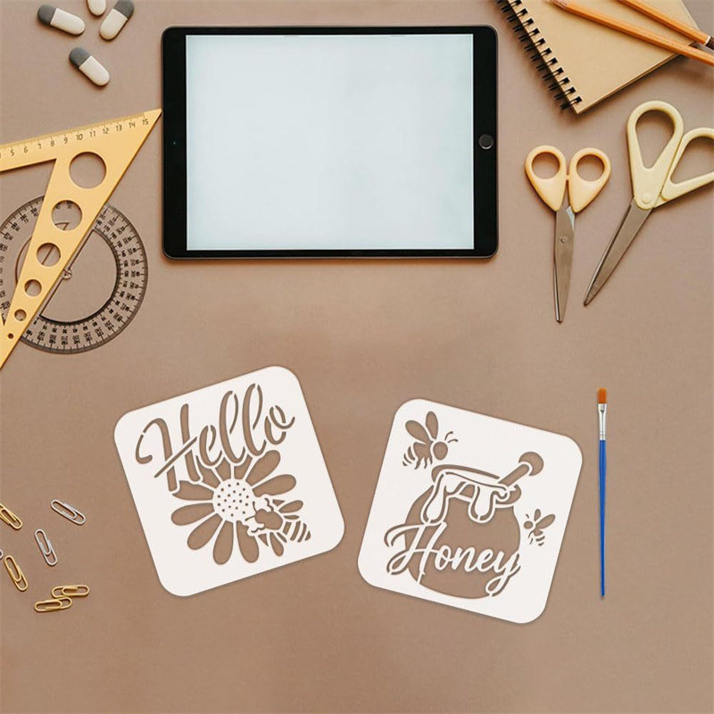 9Pcs Quotes Bee Honey Stencils - Art Craft Quotes recensie en prijs