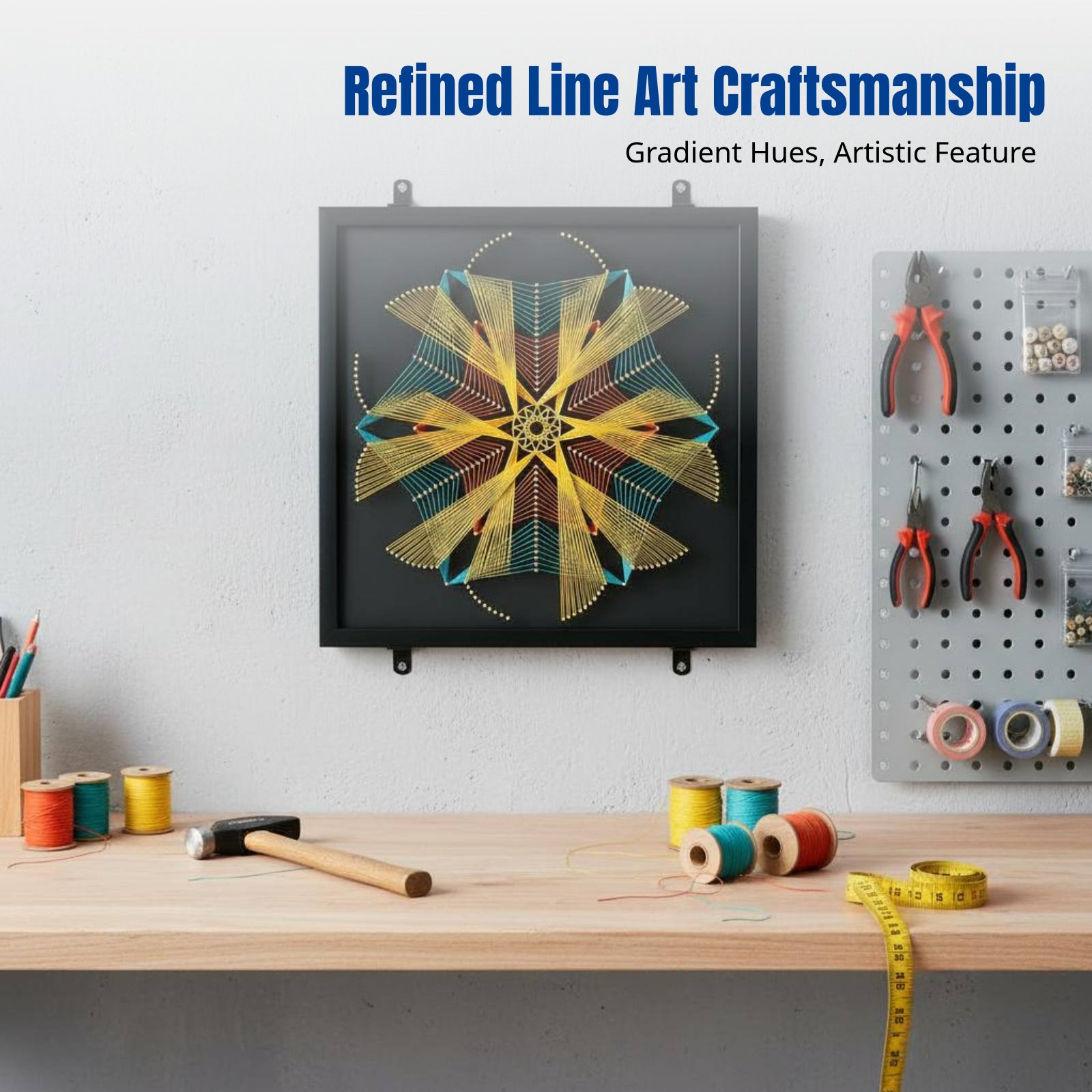 Geometric Pattern Nail String  - Art Craft Kits recensie en prijs